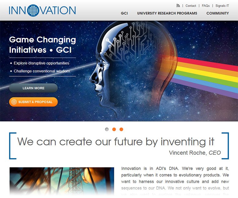 Screenshot Innovation Portal