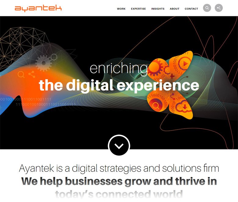 Ayantek.com homepage
