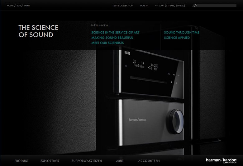 Screenshot Explore Page