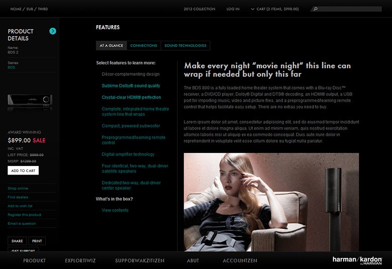 Screenshot product details